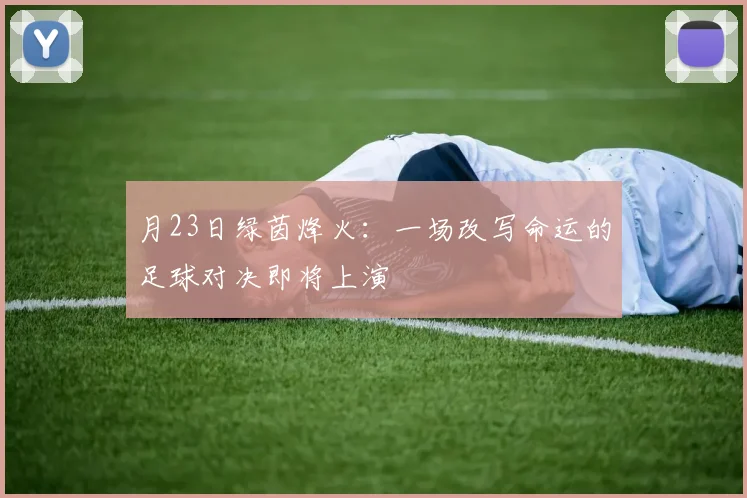 月23日绿茵烽火：一场改写命运的足球对决即将上演